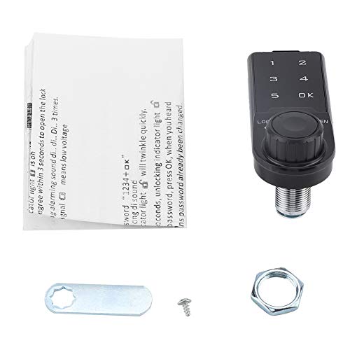 GOTOTOP Elektronische Codesperre Touch-Tastatur Passwort Schlüsselknopf Zugangssperre Digital Praktische Sicherheit Aktenschrank Schließfach Kleiderschrank Zubehör(L=20mm) von GOTOTOP