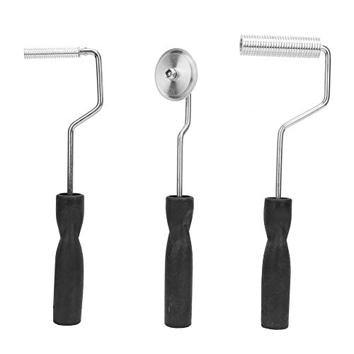 Fiberglas Blasen Roller, 3 Stück Aluminiumlegierung Laminierrolle Tools mit ABS-Griff für GFK-Formen Blasen aus Glasfaser Kompositharz von GOTOTOP