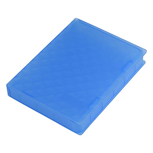 GOTOTOP 2,5-Zoll-HDD-Aufbewahrungsbox, 2,5-Zoll-Hartschalen-HDD-SSD-Festplatten-Aufbewahrungsbox, Antistatisch, Stoßfest, Staubdicht, rutschfest(Blau) von GOTOTOP
