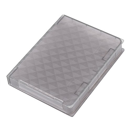 GOTOTOP 2,5-Zoll-HDD-Aufbewahrungsbox, 2,5-Zoll-Hartschalen-HDD-SSD-Festplatten-Aufbewahrungsbox, Antistatisch, Stoßfest, Staubdicht, rutschfest(grau) von GOTOTOP