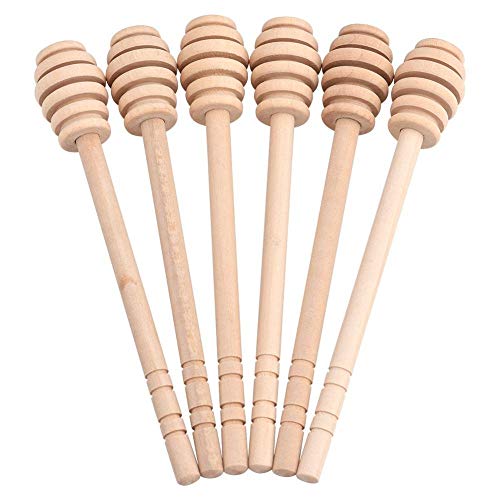 GOTOTOP 50 Stück Mini-Stäbchen für Honig, Honig, Kaffee, Latte, Tee, Jar Pot, Drizzle, Set aus Holz, tragbar, 8 cm/10 cm/10,5 cm/16 cm (16 cm) von GOTOTOP