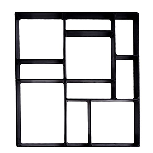 GOTOTOP Garten DIY Beton Pflaster Zement Trittstein Stein Form Wiederverwendbar Weg Pathmate Maker Modell Stufenformen Formen Formen Rechteckige Muster mit 10 Gittern 45 x 40 x 4 cm GOTOTOP Garten DIY Beton Pflaster Zement Trittstein Stein Form Wiederverwendbar Weg Pathmate Maker Modell Stufenformen Formen Formen Rechteckige Muster mit 10 Gittern 45 x 40 x 4 cm von GOTOTOP