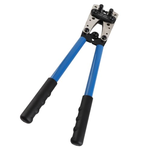 Presszange Crimp, Aderendhülsen Crimpzange Professionelle 6-50mm² Stecker Crimpzange Hex Crimper Crimpzange Batterie Kabel Lug Presswerkzeug Kabelschuh Crimpen Kabelschuhzange Satz von GOTOTOP