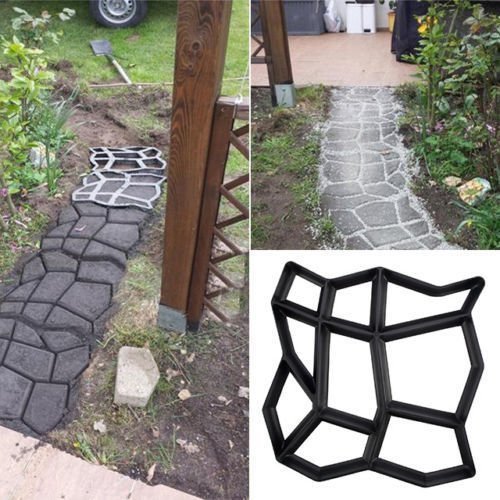 Backformen Flur, DIY Backform für Platten Pflastersteinen, Cowboy Form, Garten Heimwerker Weg Typ Terrassenfliesen, DIY Path Maker Walkmaker 43*43*4CM von GOTOTOP