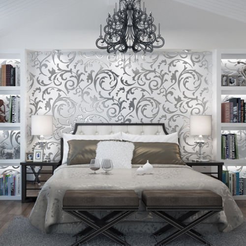 Tapete Damast/Prägung, wohnzimmer tape, tapen liestape von GOTOTOP