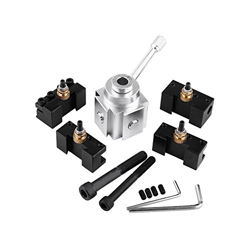 Tool Post Holders, Schnellwechsel Reibahle Drehstange, Drehmaschine Werkzeughalter Schraube Kit Set Boring Bar Drehen Schlüssel Halter Tool Post Holders, Schnellwechsel Reibahle Drehstange, Drehmaschine Werkzeughalter Schraube Kit Set Boring Bar Drehen Schlüssel Halter von GOTOTOP