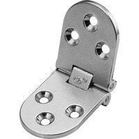 Gotrays - 2 Stück unsichtbares Klappscharnier aus Zinklegierung, 180-Grad-Halbrundscharnier für Klapptische aus Holzkisten Gotrays - 2 Stück unsichtbares Klappscharnier aus Zinklegierung, 180-Grad-Halbrundscharnier für Klapptische aus Holzkisten von GOTRAYS