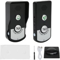 2er-Pack Sprach-Gegensprechanlage-Türklingel, 1000M USB-Aufladung, intelligente kabellose Anruf-Türklingel, wasserdichte kabellose von GOTRAYS