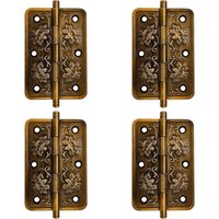 Gotrays - Antike Scharniere – Vintage-Schranktür – Dekorativ – Antikes Messingscharnier, zum Dekorieren von Schränken, Holztüren, Bücherregalen von GOTRAYS