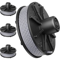 Ersatzspule für Rasentrimmer, 4 Stück Φ1,6 mm 6,2 m 5307-20 Nylon-Spule mit automatischem Vorschub, Spule für Gardena EasyCut ComfortCut PowerCut von GOTRAYS