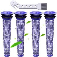 Filter für Dyson, Ersatzfilter für Dyson DC58 DC59 DC61 DC62 DC74 V6 V7 V8, Standard-Materialmix-Filter, 4er-Pack (V6) von GOTRAYS