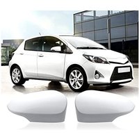 Gotrays - 1 Paar Auto-Rückspiegel-Abdeckkappen für Toyota Yaris 2012–2019 (weiß) von GOTRAYS