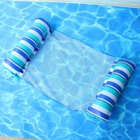 Aufblasbare Poolmatratze, schwimmende Hängematte für Erwachsene, aufblasbares Poolzubehör, Poolhängematte mit 1 Handluftpumpe, für Strandpartys usw. von GOTRAYS