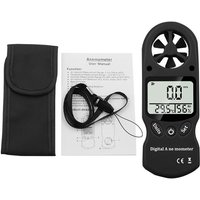 Gotrays - Digitales Anemometer, 3-in-1 tragbares Mini-Multifunktions-Windmesser-Messgerät Thermometer Hygrometer Drachenfliegen Segeln Surfen von GOTRAYS
