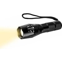 Gotrays - Gelbe Taschenlampe, WESLITE-Taschenlampe mit warmweißem Licht 3000 k – 3500 k, starke Durchdringung und zoombar, 1 Modus, gelbe von GOTRAYS