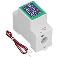 Gotrays - PZEM-008 AC50-300V/100A LCD-Bildschirm Digitalanzeige Multifunktionale Tischführung Spannungstester Amperemeter Voltmeter mit von GOTRAYS