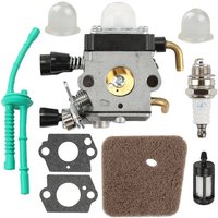 Gotrays - Rasenmäher-Vergaser-Kit für stihl FS45C FS45L FS55 c FS55 t FC55 KM55R HL45. Enthält ein komplettes Set an Vergaserzubehör Gotrays - Rasenmäher-Vergaser-Kit für stihl FS45C FS45L FS55 c FS55 t FC55 KM55R HL45. Enthält ein komplettes Set an Vergaserzubehör von GOTRAYS