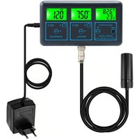 Tuya WiFi 7in1 Wasserqualitätstester Multiparameter-Wasseranalysator Digitalanzeige PH/ORP/EC/PPM/CF/Feuchtigkeit/Temperaturüberwachungsmessgerät für von GOTRAYS