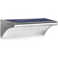 Led Solarleuchte Außen mit Bewegungsmelder für den Außenbereich - Straßen-/Wandlaterne - Aluminiumstrahler - für Garage/Landhaus von GOTRAYS