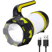 Gotrays - Multifunktionale, wiederaufladbare LED-Campinglaterne mit 6 Beleuchtungsmodi. Wasserabweisende, leichte Camping-Taschenlampe für von GOTRAYS