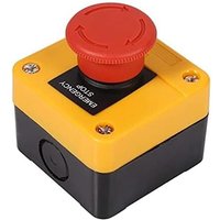 Gotrays - Not-Aus-Druckschalter, 660 v 10 a Druckschalter Sofort-Stopp-Schalter Kunststoffgehäuse Roter Pilz-Not-Aus-Druckschalter von GOTRAYS