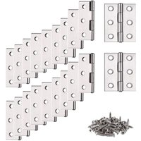 Gotrays - Scharnier, Edelstahlscharnier, 20 Stück, kleines Scharnier, Scharnier, flaches Scharnier, Scharnier für Wohnmöbel, Hardware, Schrankschutz, von GOTRAYS