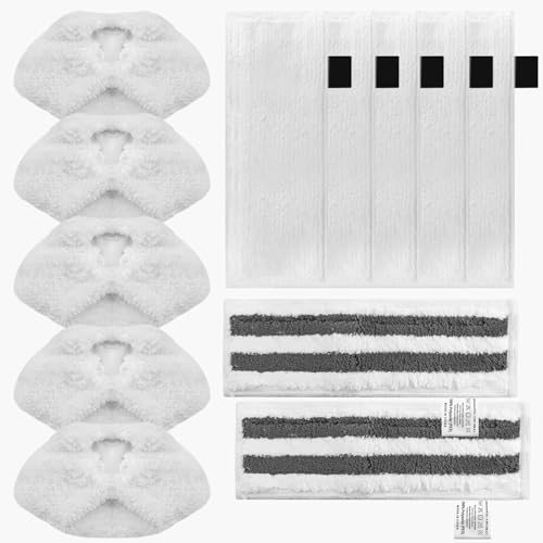 GOTRUST 12pcs Zubehör Ersatztücher für Kärcher Mikrofaser Tuchset, Kärcher Dampfreiniger Bodentuch Kompatibel für Kärcher Dampfreiniger EasyFix SC1 SC2, SC3, SC4, SC5 von GOTRUST