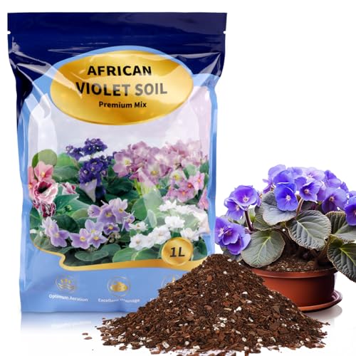 GOTVUGE Afrikanische Veilchen Blumenerde-Mischung 10L, vorgemischte saure Erde ideal für Afrikanische Veilchen, um eine optimale Nährstoffaufnahme und lebendige Blüten zu gewährleisten von GOTVUGE