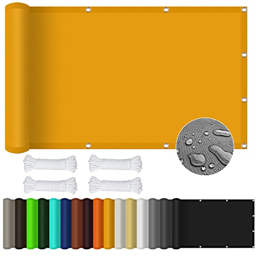Sonnensegel Rechteckig 1.2 x 2.8 m Rechteckig Wasserdicht UV Schutz Balkon Sichtschutz Wasserabweisend Uv Schutz für Garten Terrasse Camping, Golden Sonnensegel Rechteckig 1.2 x 2.8 m Rechteckig Wasserdicht UV Schutz Balkon Sichtschutz Wasserabweisend Uv Schutz für Garten Terrasse Camping, Golden von GOUBO
