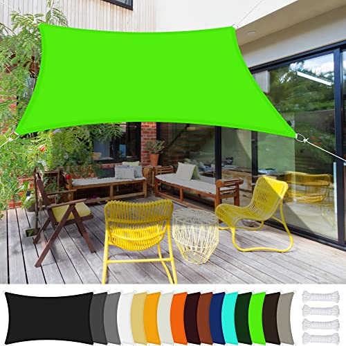Sonnensegel Rechteckig 3 x 4 m Rechteckig Wasserdicht UV Schutz Zaunblende Sichtschutz Wasserdicht 98% Uv Schutz für Balkon Terrasse Garten, Zart Grün Sonnensegel Rechteckig 3 x 4 m Rechteckig Wasserdicht UV Schutz Zaunblende Sichtschutz Wasserdicht 98% Uv Schutz für Balkon Terrasse Garten, Zart Grün von GOUBO