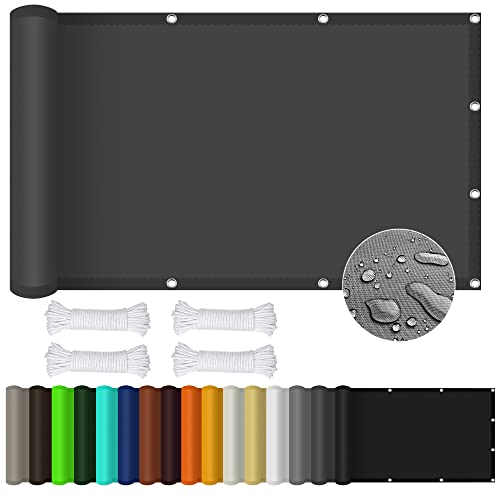 Sonnensegel Rechteckig 3.5 x 3.5 m Rechteckig Wasserdicht UV Schutz Segeltuch Pergola Wasserabweisend Uv Schutz für Terrasse, Balkon, Pool und Garten, Dunkelgrau Sonnensegel Rechteckig 3.5 x 3.5 m Rechteckig Wasserdicht UV Schutz Segeltuch Pergola Wasserabweisend Uv Schutz für Terrasse, Balkon, Pool und Garten, Dunkelgrau von GOUBO