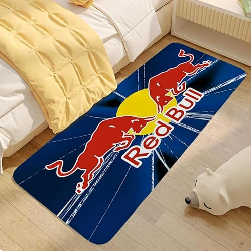 GOUDAQU Badezimmermatte Bull Head Mark Waschbare rutschfeste Küche Laufband Teppiche Wohnzimmer Boden Teppich Anti Rutsch Teppich 100x160cm von GOUDAQU