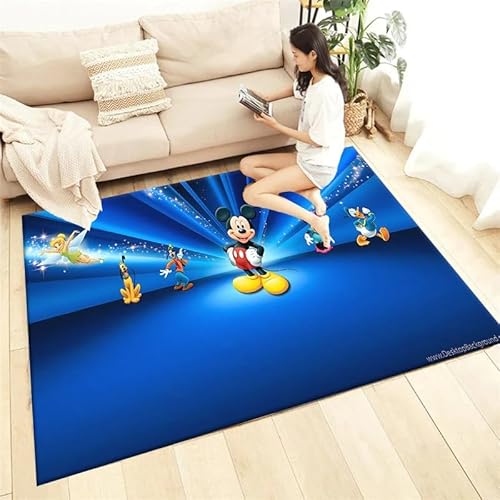 GOUDAQU Cartoon Anime Teppich Wohnzimmer Heimdekoration für Sofas Tischsets Anti-Rutsch-Stuhlkissen Freizeitmatten Picknick Camping Kunst 140x200cm von GOUDAQU