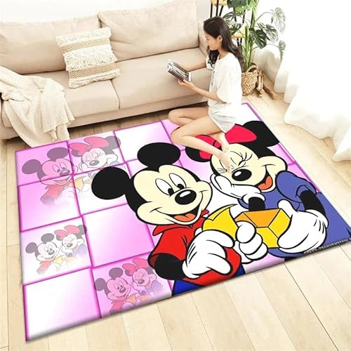 GOUDAQU Cartoon Muster Wohnzimmer Schlafzimmer Dekoration Teppich Picknick Camp Küche Teppich Crawling Teppich Dekoration 90x150cm von GOUDAQU