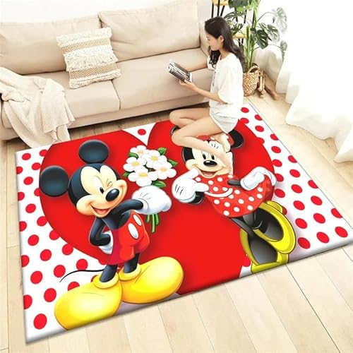 GOUDAQU Cartoon Muster Wohnzimmer Schlafzimmer Dekoration Teppich Picknick Camp Küche Teppich Krabbelteppich Dekoration 50x70cm von GOUDAQU