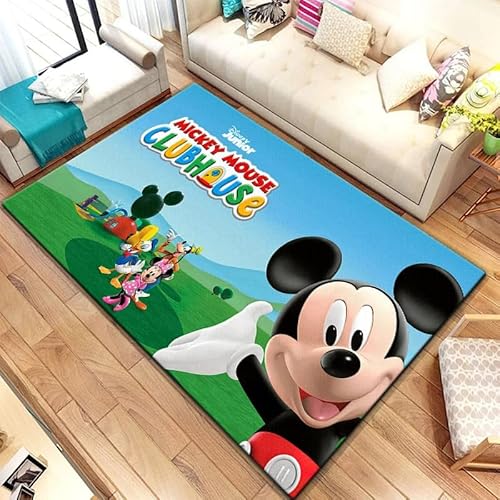 GOUDAQU Maus und Ente Cartoon Muster Bereich Teppich Wohnzimmer Fußmatte Küche Fußmatte Schlafzimmer Fußmatte 50x70cm von GOUDAQU
