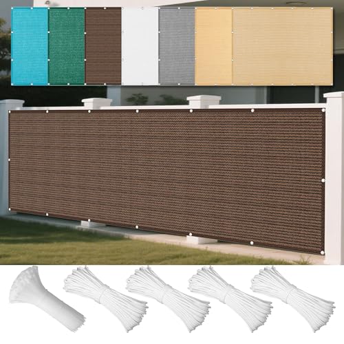 Atmungsaktiv Sonnensegel 320 x 520 cm Rechteckig Atmungsaktiv 98% UV Schutz Nach Maß mit Ösen mit Ösen Ohne Bohren mit Seil für Balkon Terrasse, braun Atmungsaktiv Sonnensegel 320 x 520 cm Rechteckig Atmungsaktiv 98% UV Schutz Nach Maß mit Ösen mit Ösen Ohne Bohren mit Seil für Balkon Terrasse, braun von GOUER