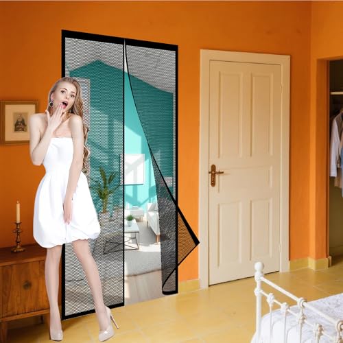 Fliegengitter Magnet Tür 284 x 226 cm Stärkere Magneten Insektenschutz Tür für Balkon Wohnzimmer Schlafzimmer Türen Terrassentür, Schwarz Fliegengitter Magnet Tür 284 x 226 cm Stärkere Magneten Insektenschutz Tür für Balkon Wohnzimmer Schlafzimmer Türen Terrassentür, Schwarz von GOUER
