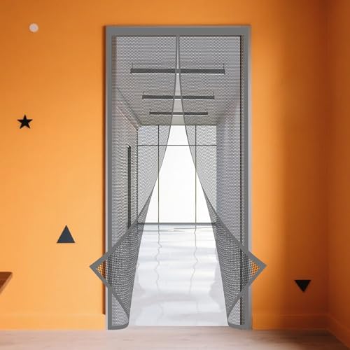 Magnet Fliegengitter Tür 214 x 295 cm Zur Einfachen Montage Ohne Bohren Insektenschutz Fliegenvorhang für Die Balkontür Terrassentür, Grau Magnet Fliegengitter Tür 214 x 295 cm Zur Einfachen Montage Ohne Bohren Insektenschutz Fliegenvorhang für Die Balkontür Terrassentür, Grau von GOUER