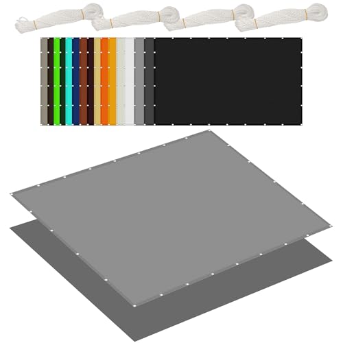 Sonnensegel Sonnenschutz 40 x 250 cm Rechteckig Wasserdicht 98% UV Schutz Wasserdicht Rechteckig mit Ösen Und Befestigungsseile für Außenbereich Garten, Hellgrau Sonnensegel Sonnenschutz 40 x 250 cm Rechteckig Wasserdicht 98% UV Schutz Wasserdicht Rechteckig mit Ösen Und Befestigungsseile für Außenbereich Garten, Hellgrau von GOUER