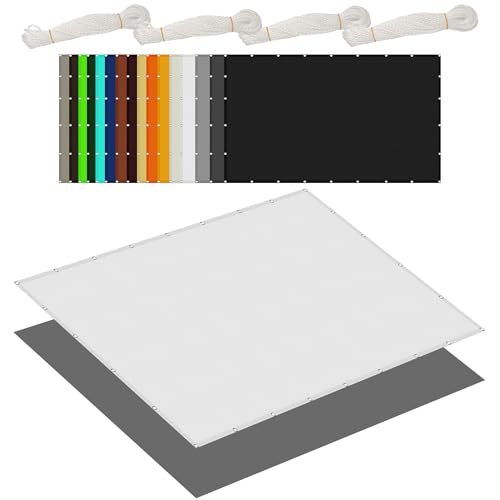 Sonnensegel Sonnenschutz 45 x 300 cm Rechteckig Wasserdicht 98% UV Schutz Wasserdicht Rechteckig mit Ösen Und Befestigungsseile für Außenbereich Garten, Weiß Sonnensegel Sonnenschutz 45 x 300 cm Rechteckig Wasserdicht 98% UV Schutz Wasserdicht Rechteckig mit Ösen Und Befestigungsseile für Außenbereich Garten, Weiß von GOUER