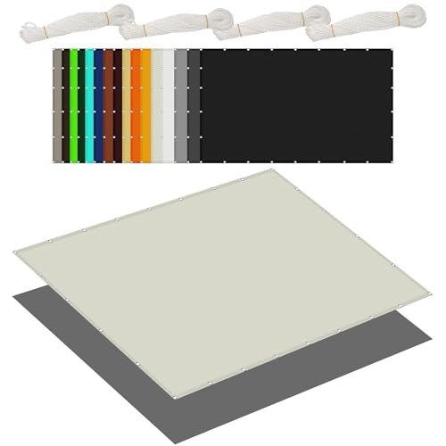 Sonnensegel Sonnenschutz 90 x 500 cm Rechteckig Wasserdicht 98% UV Schutz Wasserdicht Rechteckig mit Ösen Und Befestigungsseile für Außenbereich Garten, Beige Sonnensegel Sonnenschutz 90 x 500 cm Rechteckig Wasserdicht 98% UV Schutz Wasserdicht Rechteckig mit Ösen Und Befestigungsseile für Außenbereich Garten, Beige von GOUER