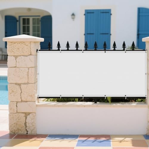 Sonnensegel Wasserdicht Rechteckig 160 x 700 cm Rechteckig Wasserdicht Sonnenschutz Windschutz Garten Schattierungsnetz Vielen Größen mit Spannseilen für Terrasse Camping, Weiß Sonnensegel Wasserdicht Rechteckig 160 x 700 cm Rechteckig Wasserdicht Sonnenschutz Windschutz Garten Schattierungsnetz Vielen Größen mit Spannseilen für Terrasse Camping, Weiß von GOUER