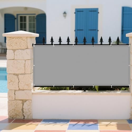Sonnensegel Wasserdicht Rechteckig 260 x 540 cm Rechteckig Wasserdicht Sonnenschutz Windschutz Garten Schattierungsnetz Vielen Größen mit Spannseilen für Terrasse Camping, Hellgrau Sonnensegel Wasserdicht Rechteckig 260 x 540 cm Rechteckig Wasserdicht Sonnenschutz Windschutz Garten Schattierungsnetz Vielen Größen mit Spannseilen für Terrasse Camping, Hellgrau von GOUER