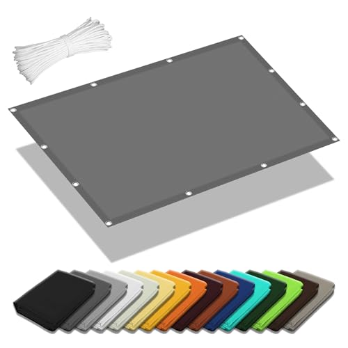 Wasserdicht Sonnensegel 2.1 x 2.4 m Rechteckig Wasserdicht 98% UV Schutz Sonnenschutznetz für Die Terrasse inkl Befestigungsseile für Balkon Camping Terrasse Pergola, Hellgrau Wasserdicht Sonnensegel 2.1 x 2.4 m Rechteckig Wasserdicht 98% UV Schutz Sonnenschutznetz für Die Terrasse inkl Befestigungsseile für Balkon Camping Terrasse Pergola, Hellgrau von GOUER