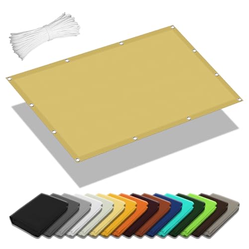 Wasserdicht Sonnensegel 2.9 x 3.2 m Rechteckig Wasserdicht 98% UV Schutz Sonnenschutznetz für Die Terrasse inkl Befestigungsseile für Balkon Camping Terrasse Pergola, Creme Farben Wasserdicht Sonnensegel 2.9 x 3.2 m Rechteckig Wasserdicht 98% UV Schutz Sonnenschutznetz für Die Terrasse inkl Befestigungsseile für Balkon Camping Terrasse Pergola, Creme Farben von GOUER
