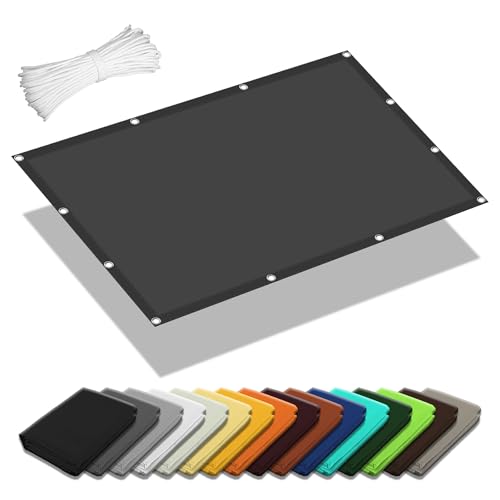 Wasserdicht Sonnensegel 3 x 3.2 m Rechteckig Wasserdicht 98% UV Schutz Sonnenschutznetz für Die Terrasse inkl Befestigungsseile für Balkon Camping Terrasse Pergola, Dunkelgrau Wasserdicht Sonnensegel 3 x 3.2 m Rechteckig Wasserdicht 98% UV Schutz Sonnenschutznetz für Die Terrasse inkl Befestigungsseile für Balkon Camping Terrasse Pergola, Dunkelgrau von GOUER