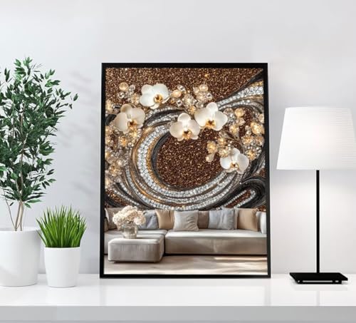 Blume Diamond Painting Erwachsene, 5D Diamant Painting Bilder Pflanze DIY Runden Steine Mosaikherstellung Basteln Erwachsene Anfänger Kreativ Set für Zimmer Deko Wohnzimmer, Geschenke 40x55cm G21-F Blume Diamond Painting Erwachsene, 5D Diamant Painting Bilder Pflanze DIY Runden Steine Mosaikherstellung Basteln Erwachsene Anfänger Kreativ Set für Zimmer Deko Wohnzimmer, Geschenke 40x55cm G21-F von GOUFEENG