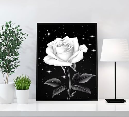 Blume Diamond Painting Erwachsene, 5D Diamant Painting Bilder Roses DIY Runden Steine Mosaikherstellung Basteln Erwachsene Anfänger Kreativ Set für Zimmer Deko Wohnzimmer, Geschenke 50x70cm QYM-1 Blume Diamond Painting Erwachsene, 5D Diamant Painting Bilder Roses DIY Runden Steine Mosaikherstellung Basteln Erwachsene Anfänger Kreativ Set für Zimmer Deko Wohnzimmer, Geschenke 50x70cm QYM-1 von GOUFEENG