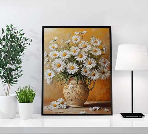 Blume Diamond Painting Erwachsene, 5D Diamant Painting Bilder Vase DIY Runden Steine Mosaikherstellung Basteln Erwachsene Anfänger Kreativ Set für Zimmer Deko Wohnzimmer, Geschenke 50x70cm 7D0-9 Blume Diamond Painting Erwachsene, 5D Diamant Painting Bilder Vase DIY Runden Steine Mosaikherstellung Basteln Erwachsene Anfänger Kreativ Set für Zimmer Deko Wohnzimmer, Geschenke 50x70cm 7D0-9 von GOUFEENG